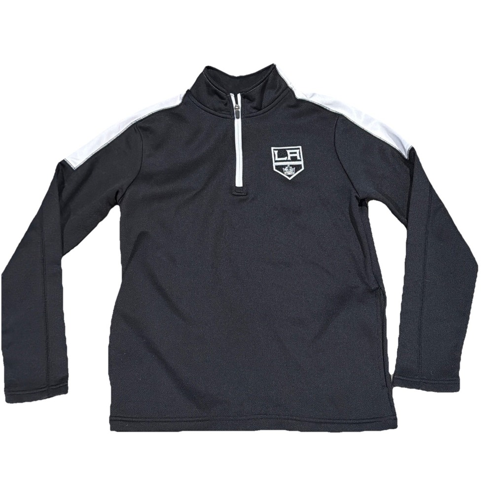 Los Angeles Kings Half Zip NHL Pullover Men's Small‎ Mock Neck, Pockets